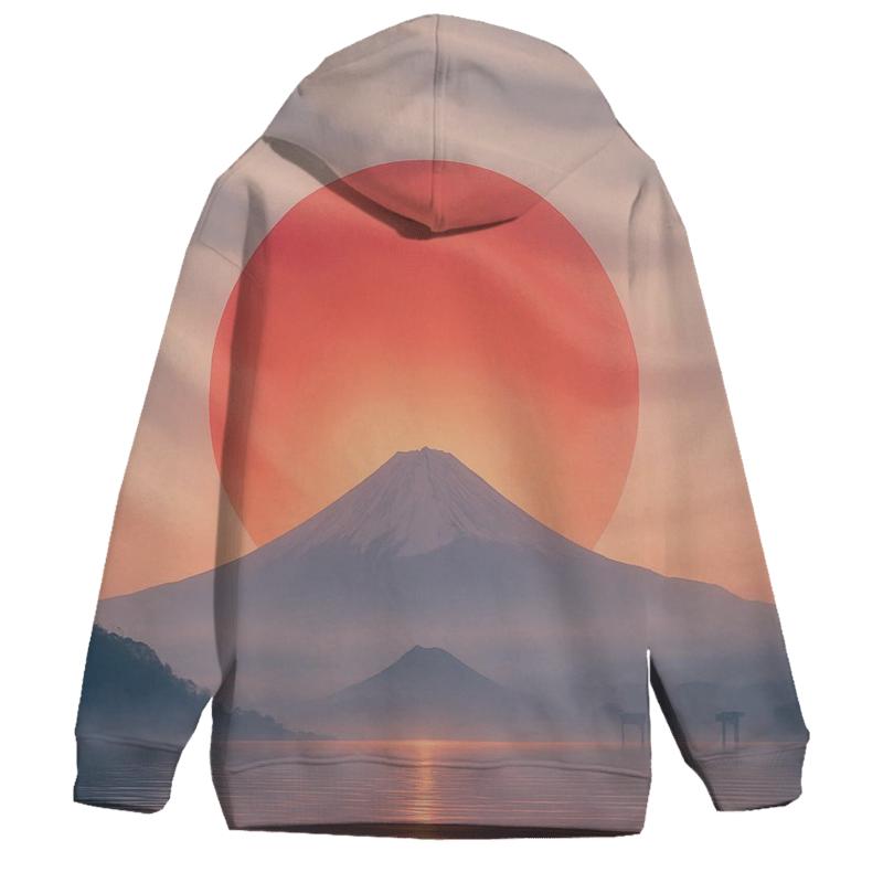 Japan Rising Mist Flagscape hoodie trends