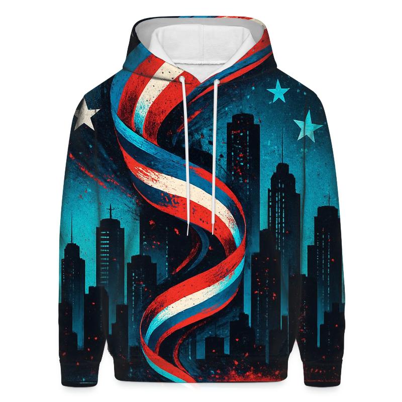 Skyline Surge Patriot Collage pullover hoodies