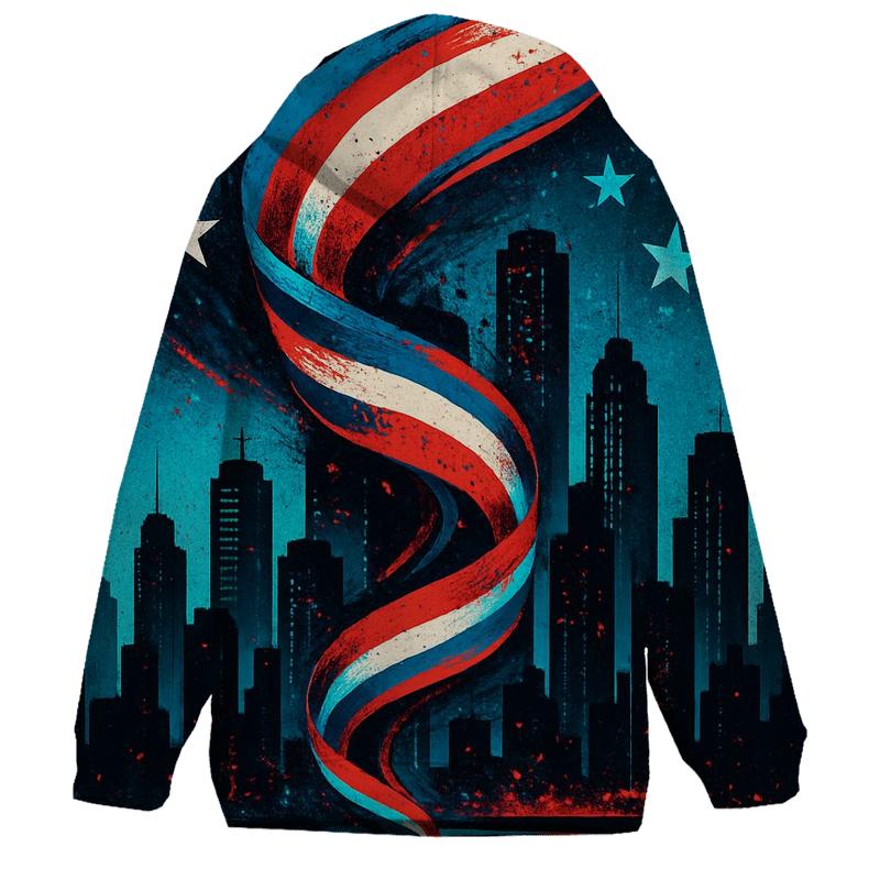 Skyline Surge Patriot Collage pullover hoodies