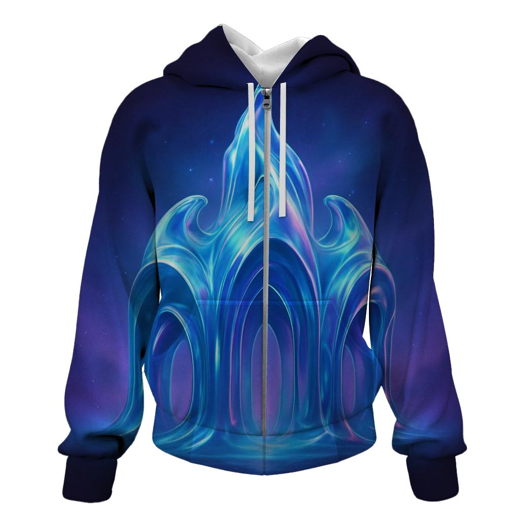 Prismatic Tide Cathedral premium hoodies
