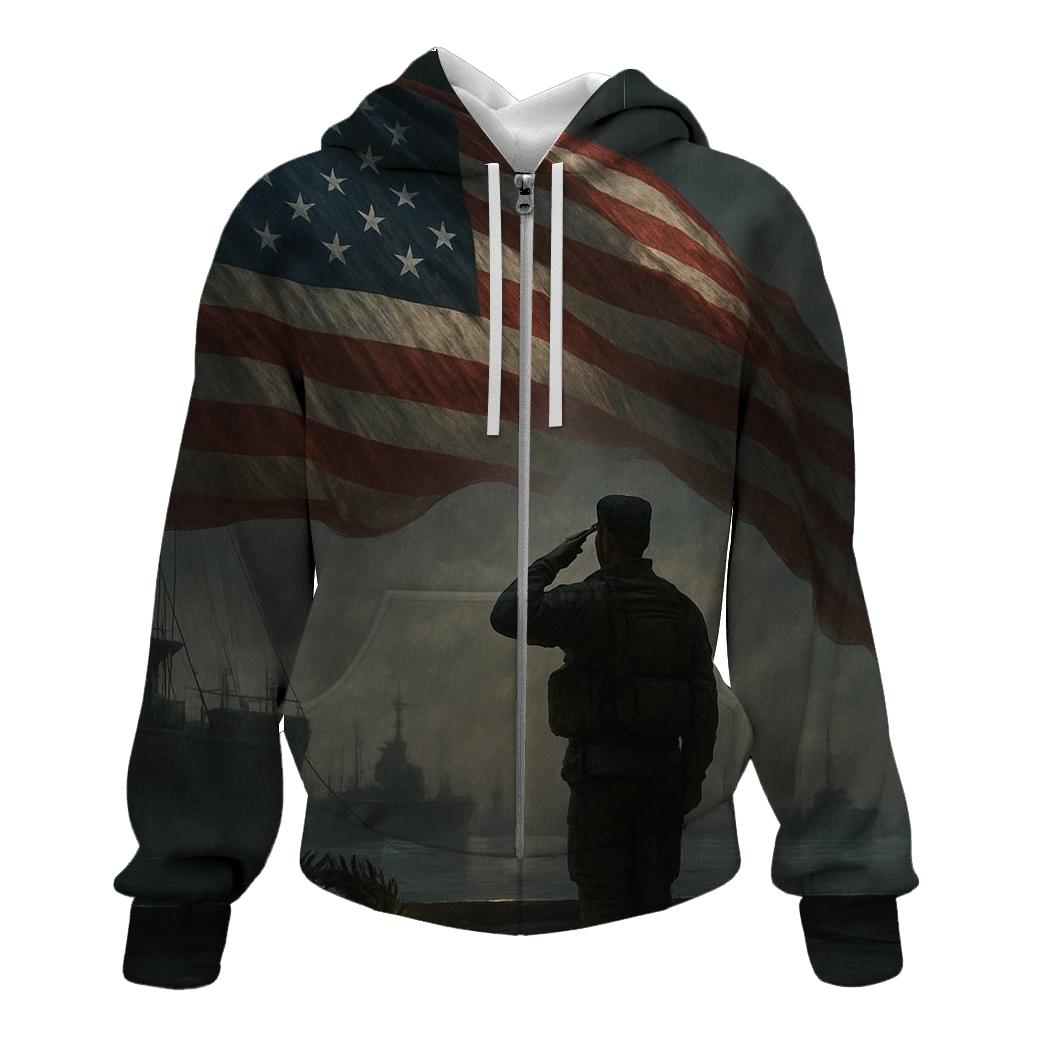 Harbor Watch Tribute Flag hoodie styles