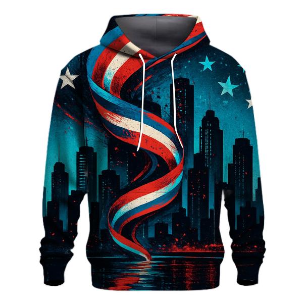 Skyline Surge Patriot Collage custom hoodies