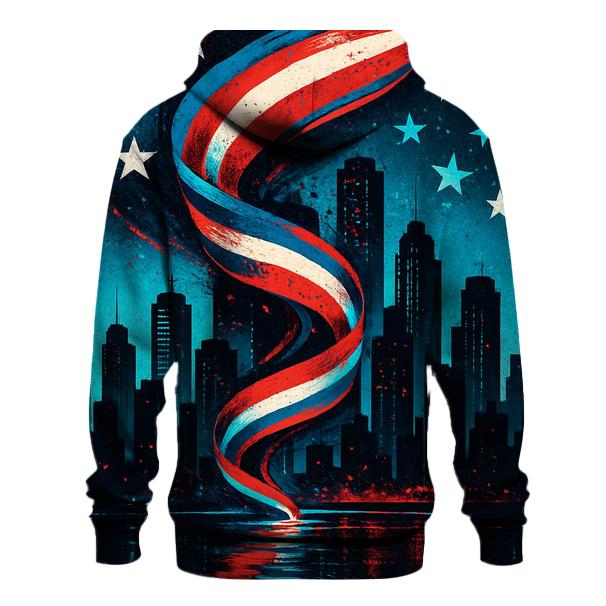 Skyline Surge Patriot Collage custom hoodies