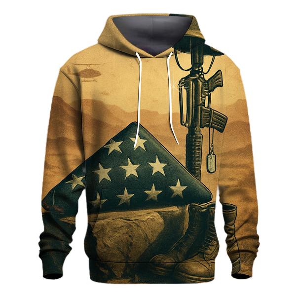 Desert Silence Memorial Fold pullover hoodies