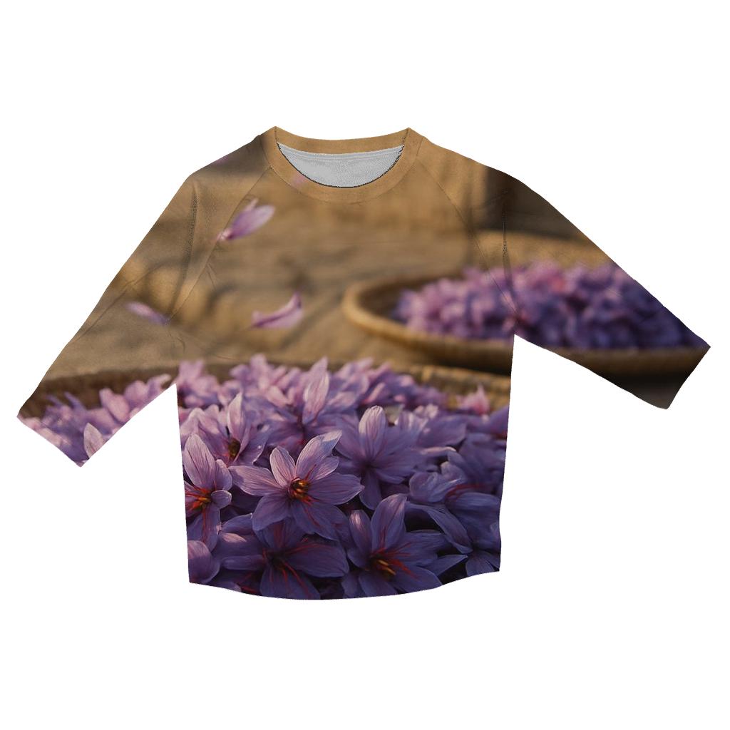 Saffron Crocus Harvest Trays At Dawn cotton quarter sleeve shirts