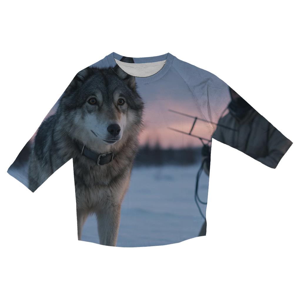 Radio Collar Check At Arctic Treeline casual three quarter sleeve shirts