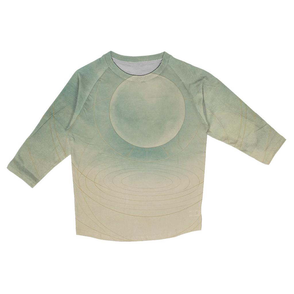 Luminous Breath Geometry trendy 3/4 sleeve tops