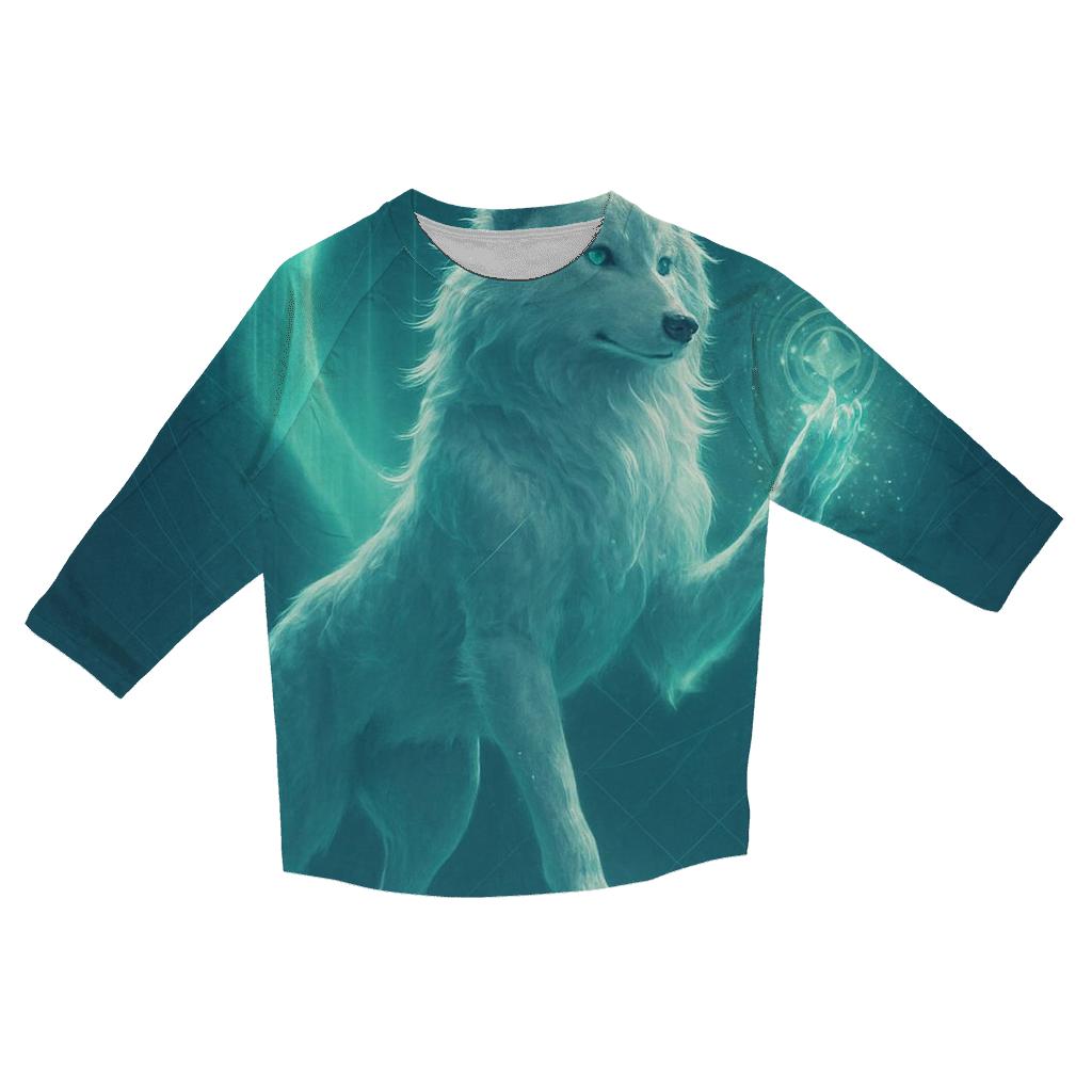 Aurora Gate Sentinel Wolf cotton quarter sleeve shirts