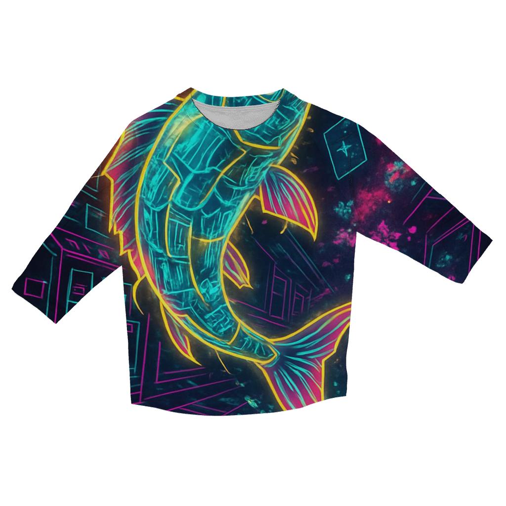 Quantum Koi Arcade fashion 3/4 sleeve shirts