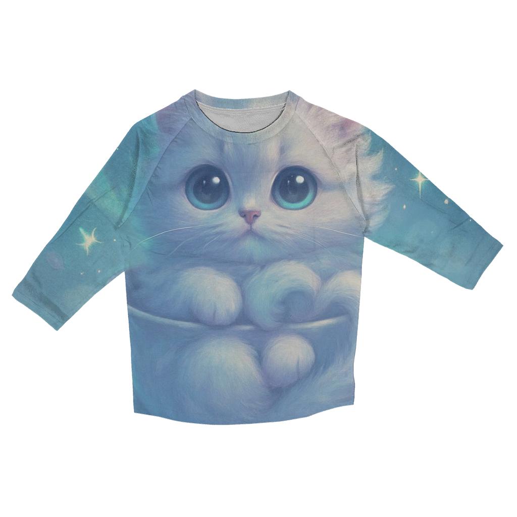 Aurora Teacup Kitten Dreamscape stylish quarter sleeve tops