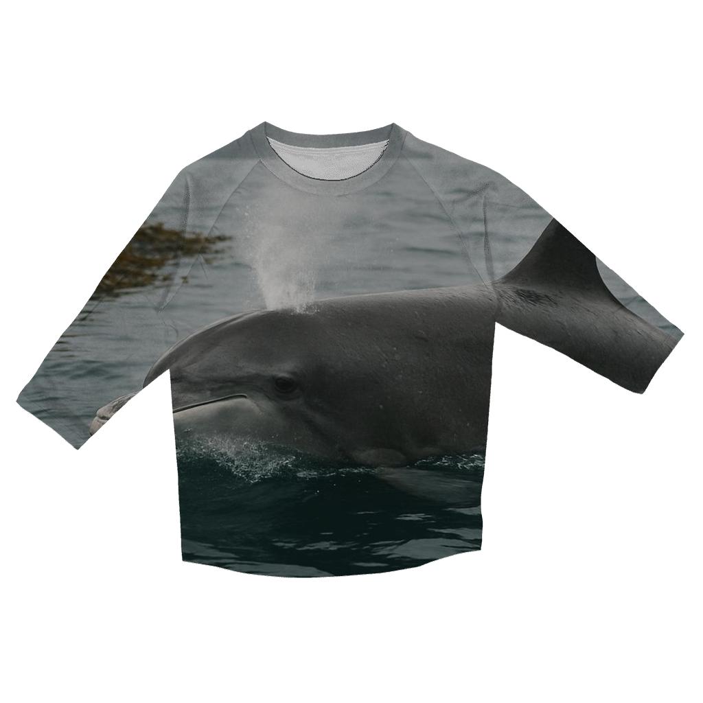 Kelpline Patrol Bottlenose Dolphin trendy 3/4 sleeve tops