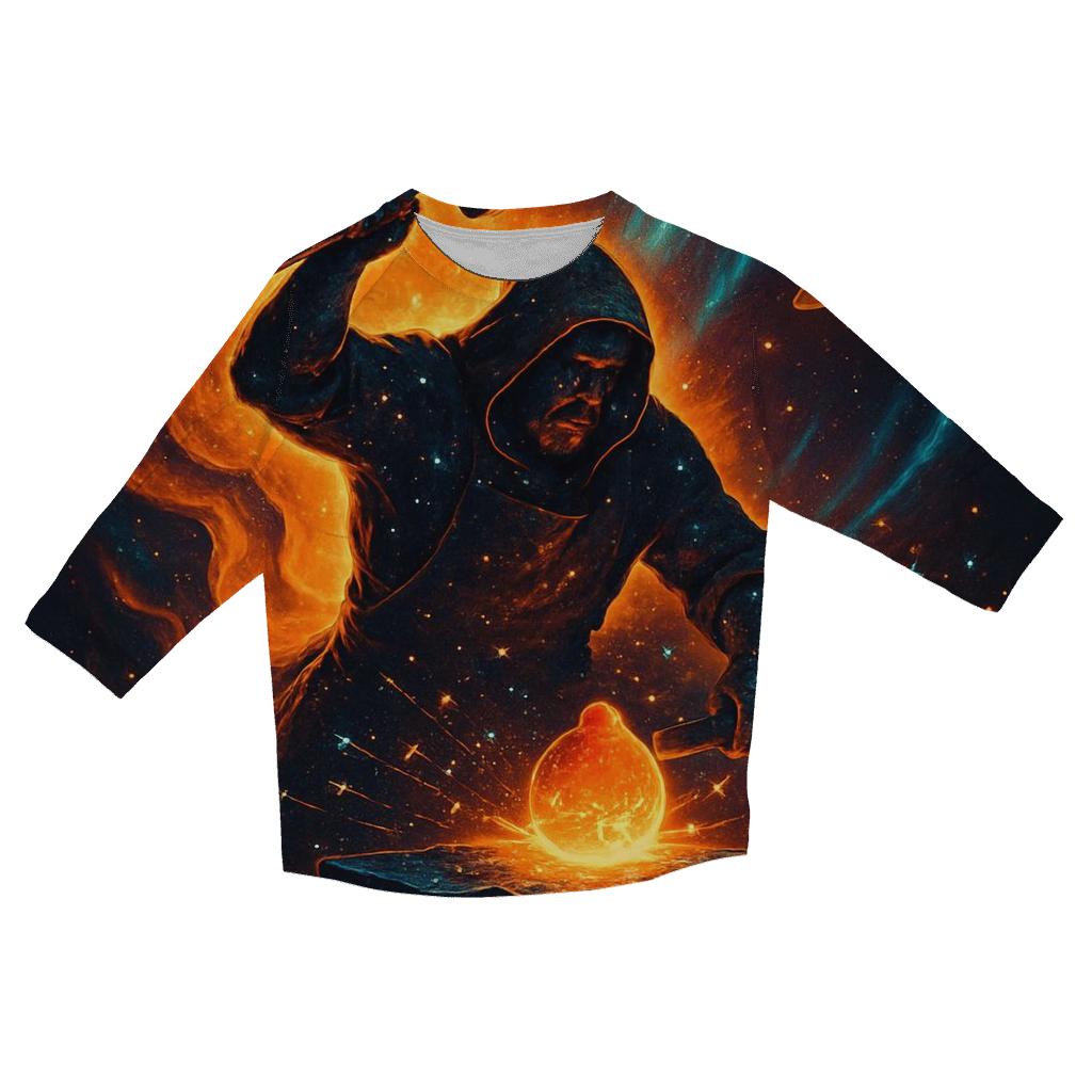 Aurora Foundry Of The Dwarf Star casual three quarter sleeve shirts
