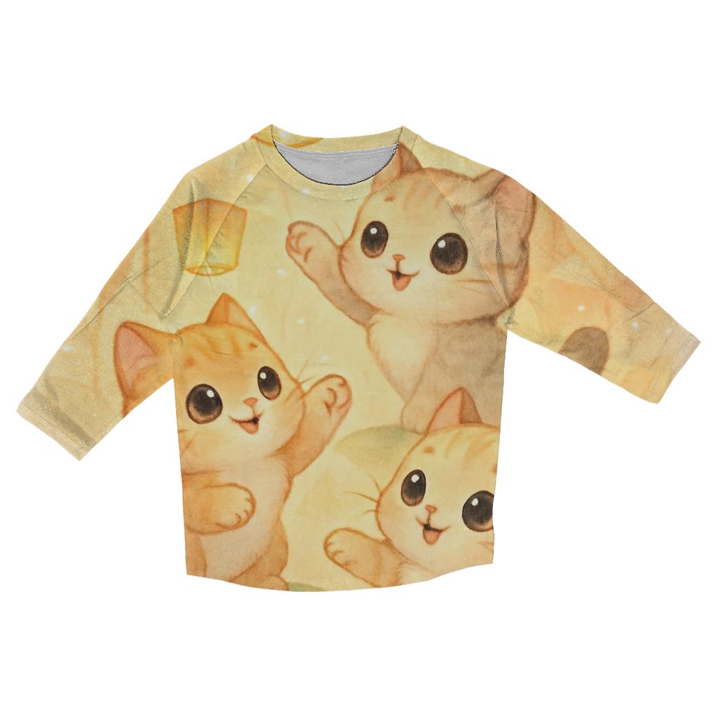 Sunrise Lantern Kittens In The Paper Garden trendy 3/4 sleeve tops