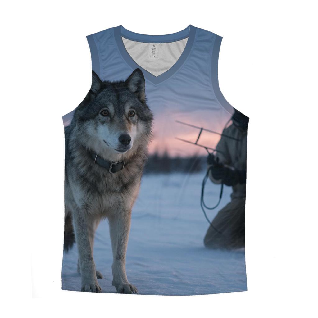 Radio Collar Check At Arctic Treeline personalized athletic tanks