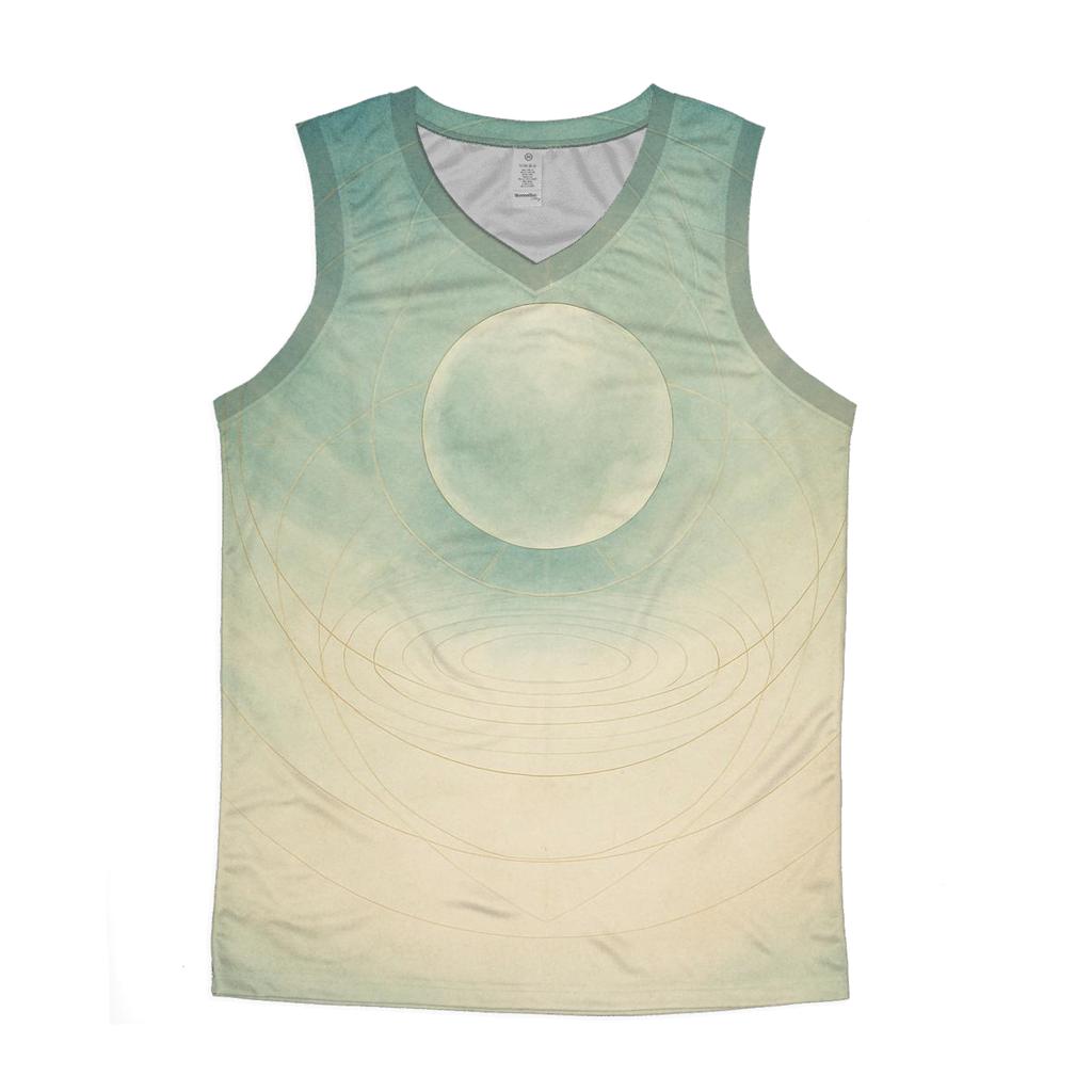 Luminous Breath Geometry stylish racerback tanks