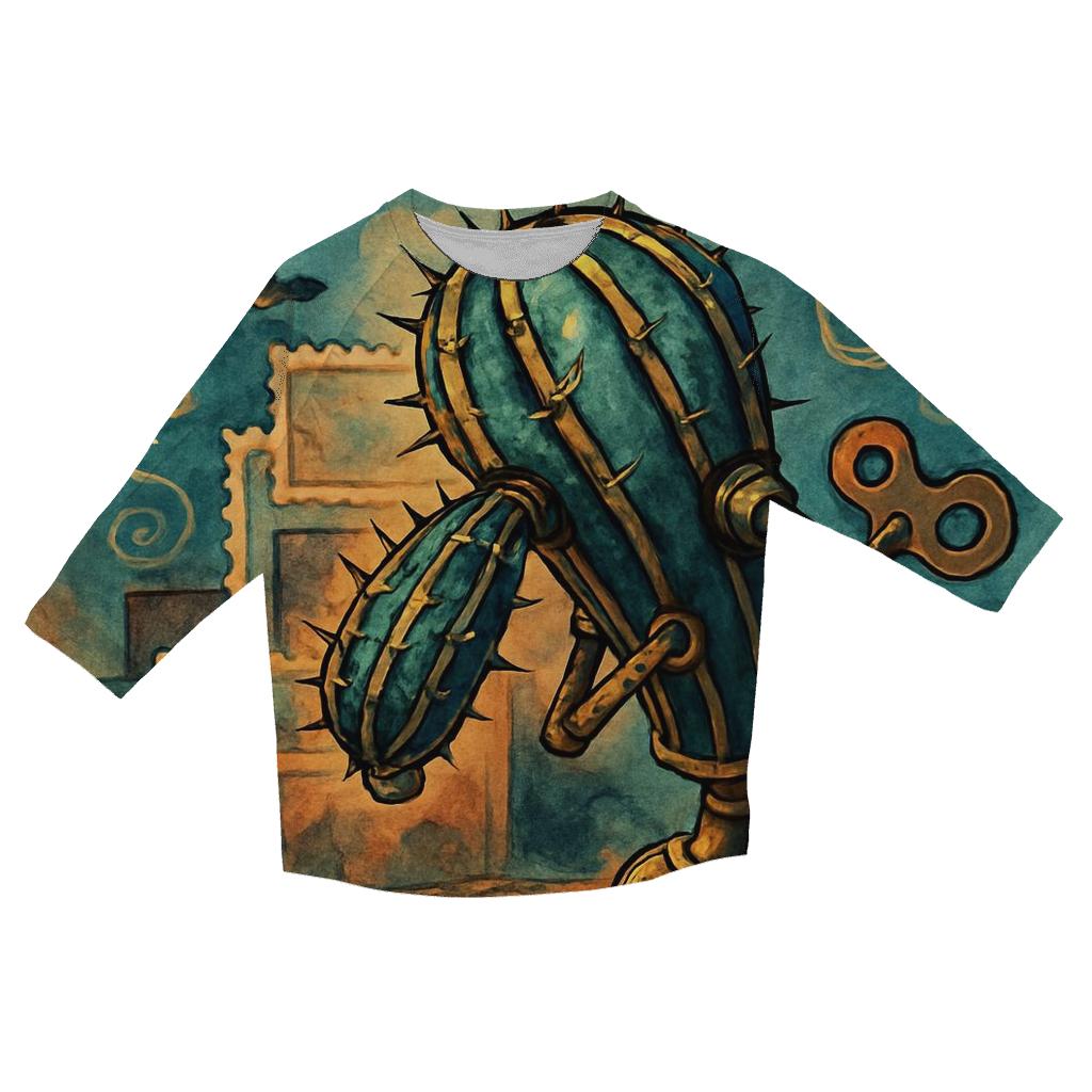Clockwork Cactus Mirage personalized 3/4 sleeve tees
