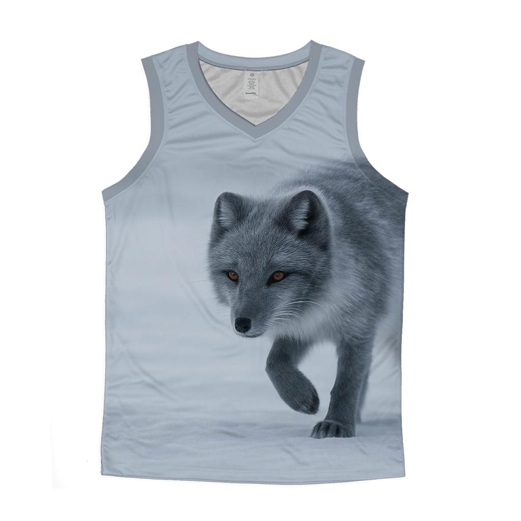 Frost Pause Arctic Fox trendy fitted tank tops