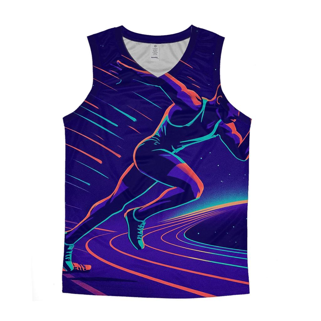 Neon Velocity Sprint Track trendy fitted tank tops