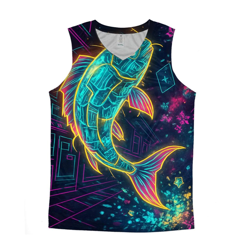 Quantum Koi Arcade designer workout tanks