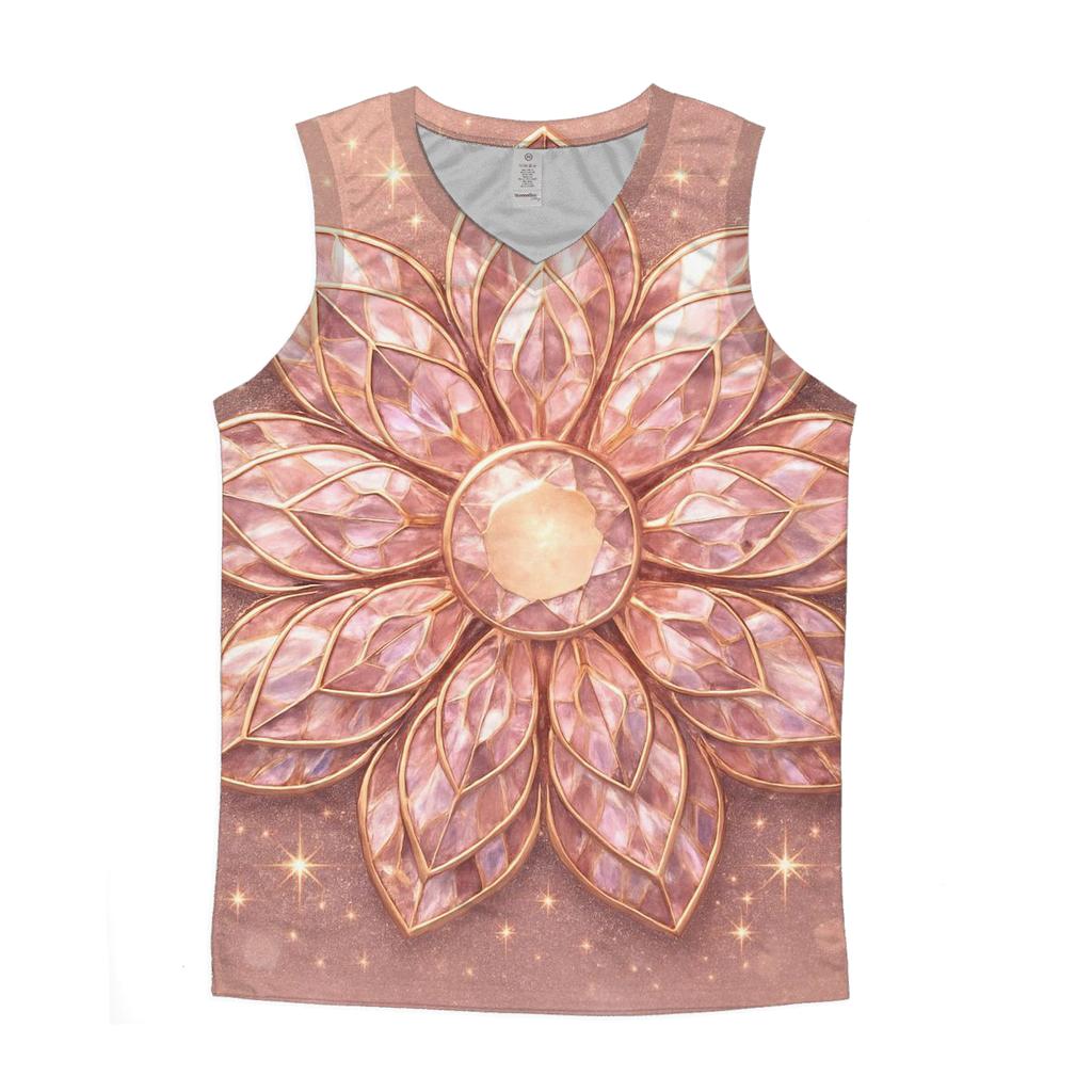 Rose Gold Prism Petals custom tank tops