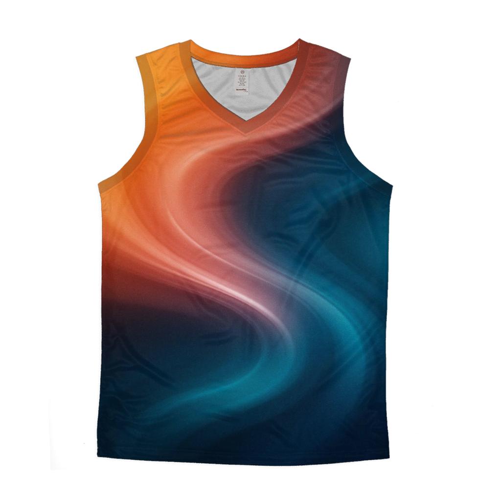 Molten Glass Drift Gradient personalized athletic tanks