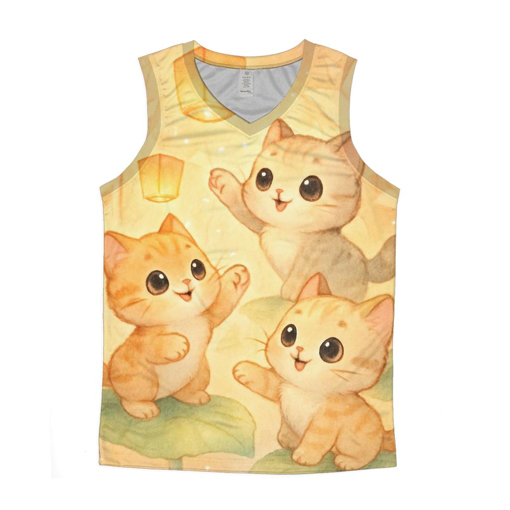 Sunrise Lantern Kittens In The Paper Garden personalized athletic tanks