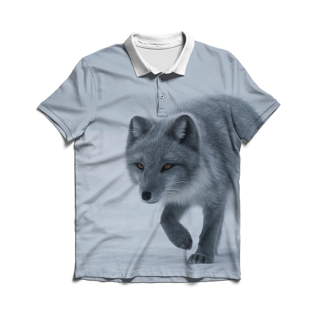 Frost Pause Arctic Fox custom polo shirts