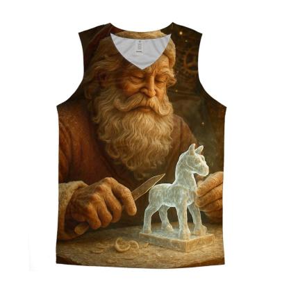 The North Pole Clockwork Carver personalized athletic tanks