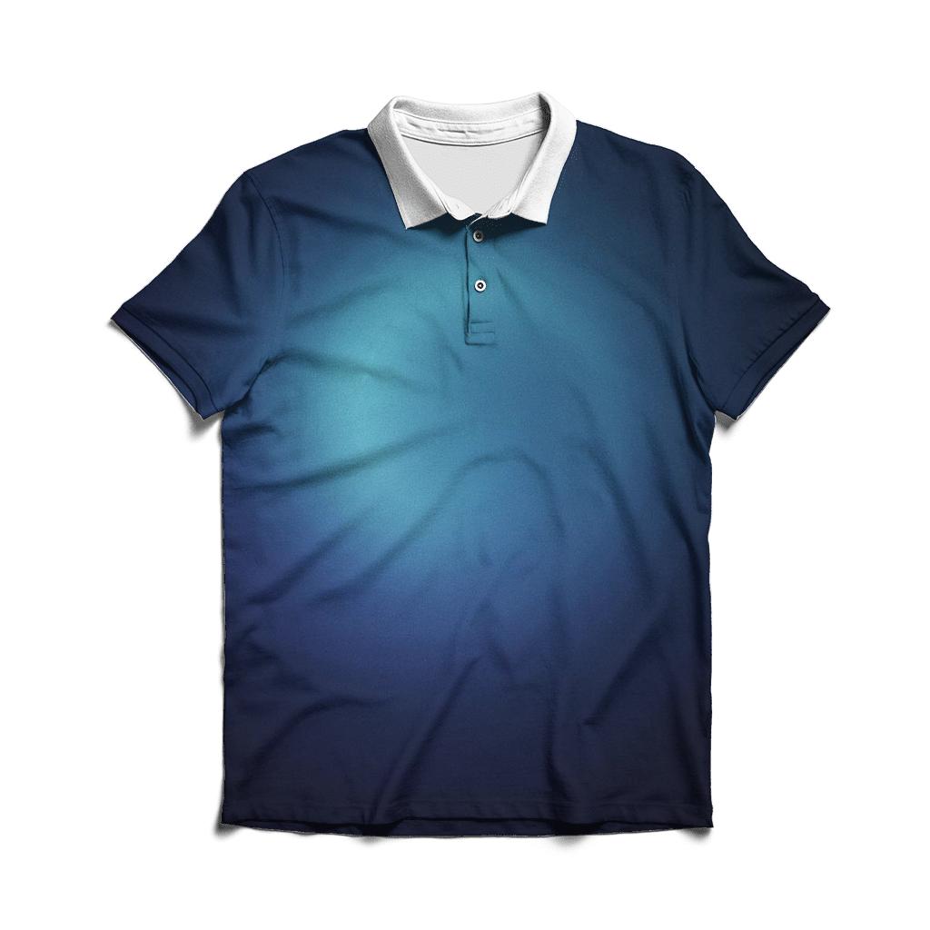 Polar Night Halo Gradient designer slim fit polos