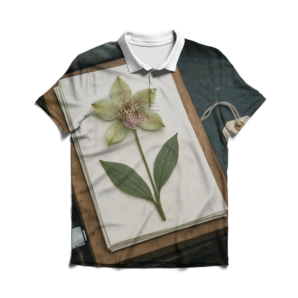 Herbarium Sheet Pressing Wild Orchids In A Cloud Forest Field Lab classic pique polos