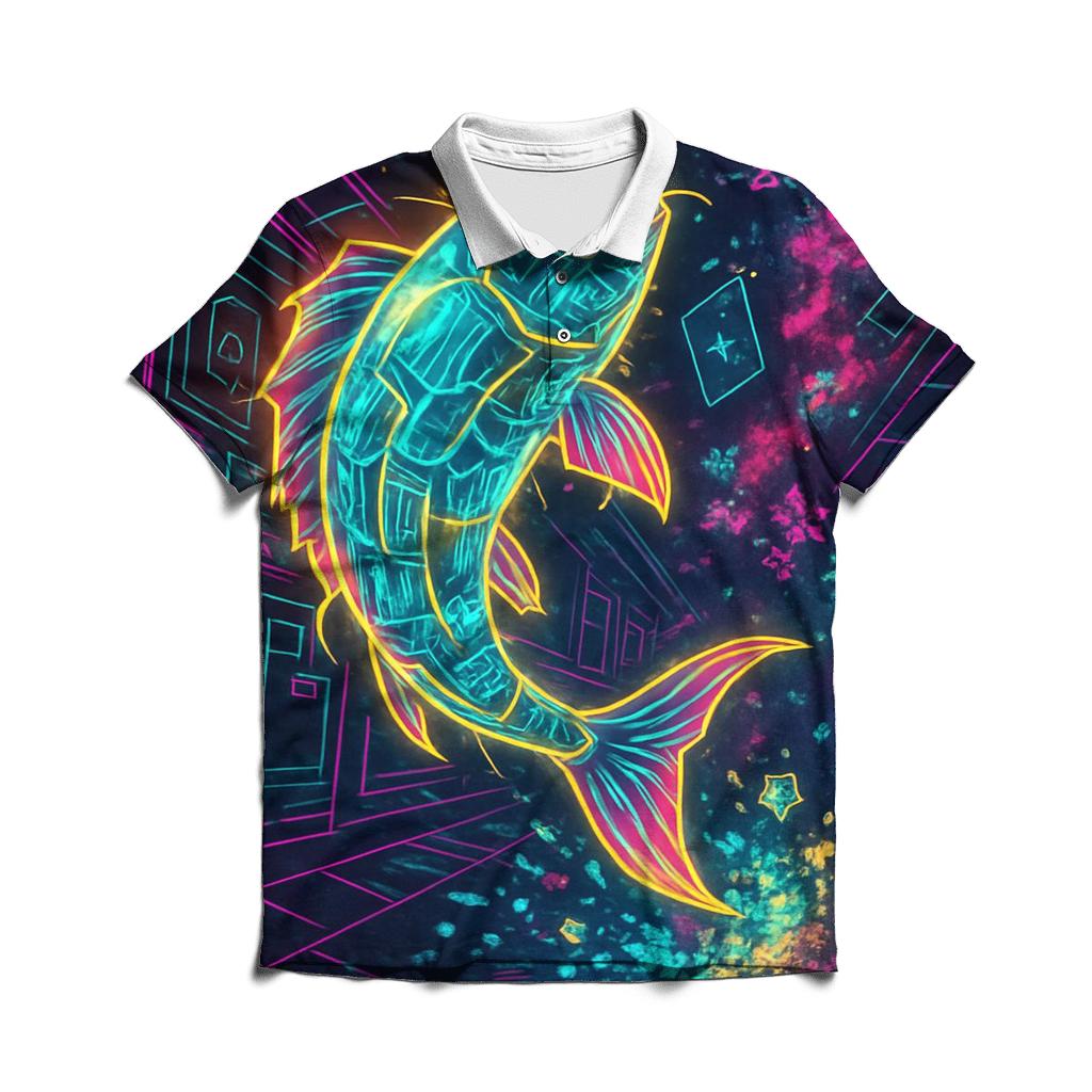 Quantum Koi Arcade custom polo shirts