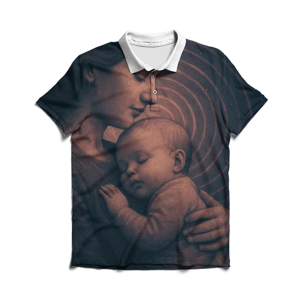 Her Heartbeat As The First Clock Time Learned To Be Kind premium cotton polo shirts