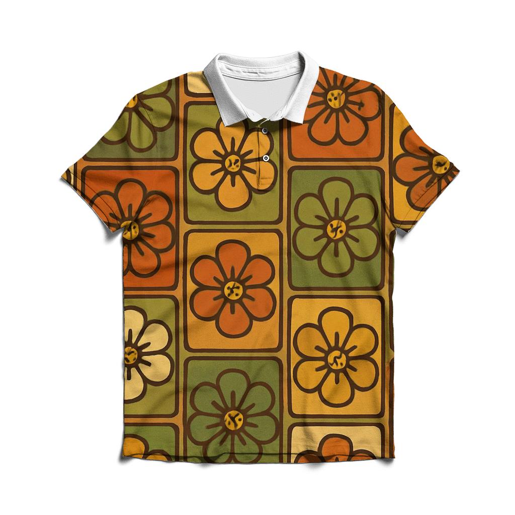 Avocado Kitchen Tile Bloom branded logo polo shirts