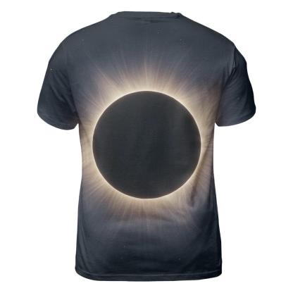 Eclipse Corona Lacework artistic all-over print tops