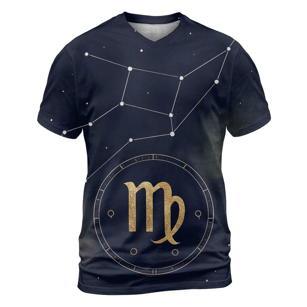 Virgo Harvest Star Chart Maiden custom all-over print shirts
