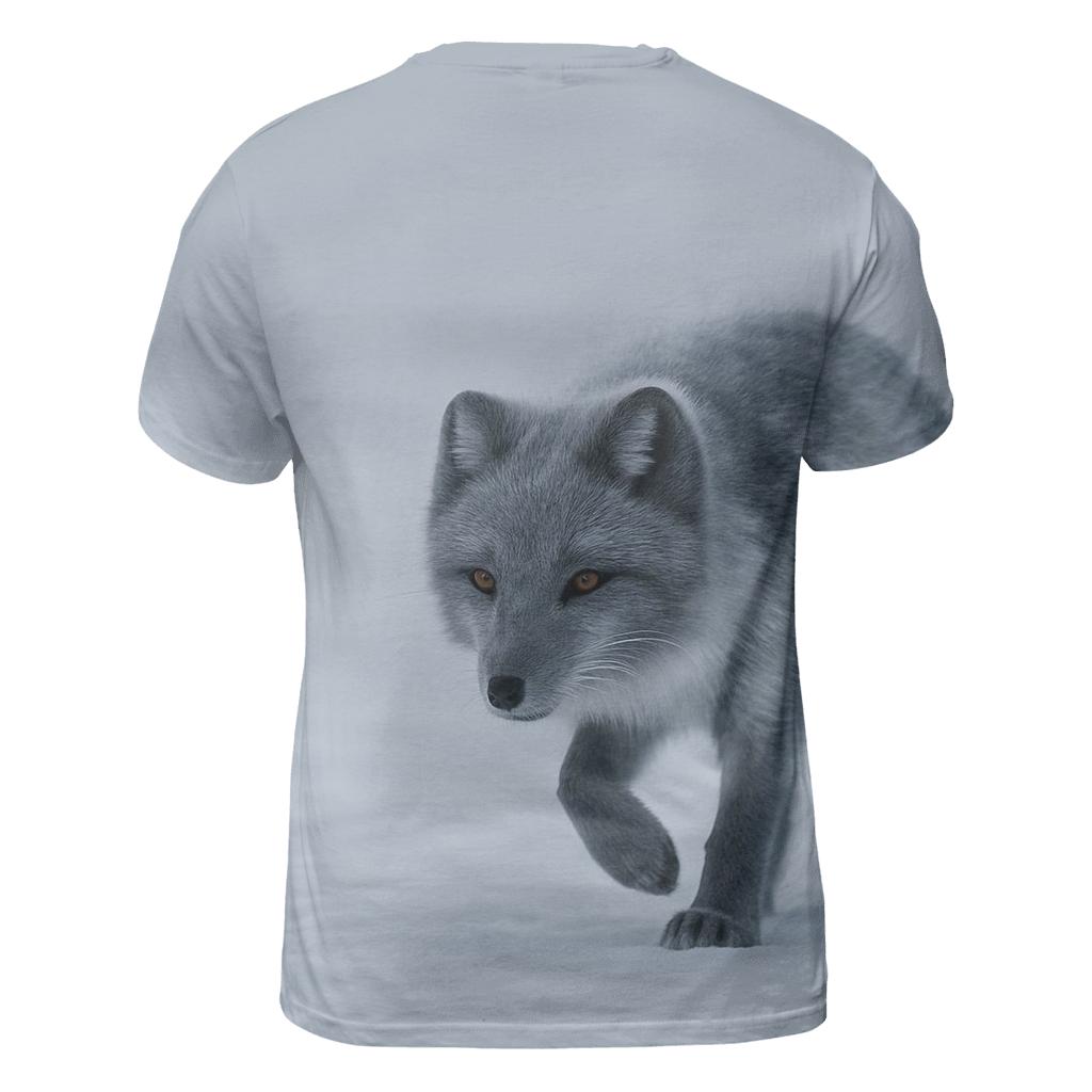 Frost Pause Arctic Fox unique graphic print tees