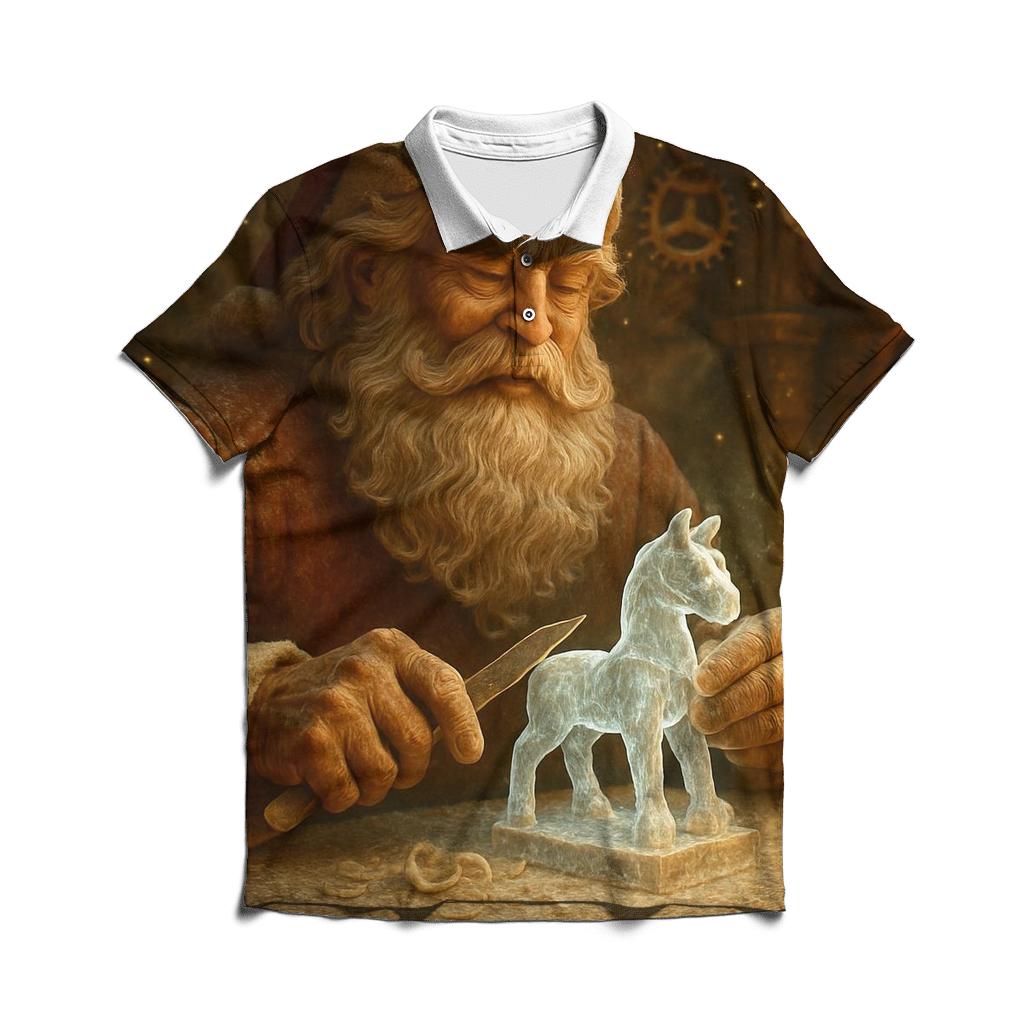 The North Pole Clockwork Carver premium cotton polo shirts