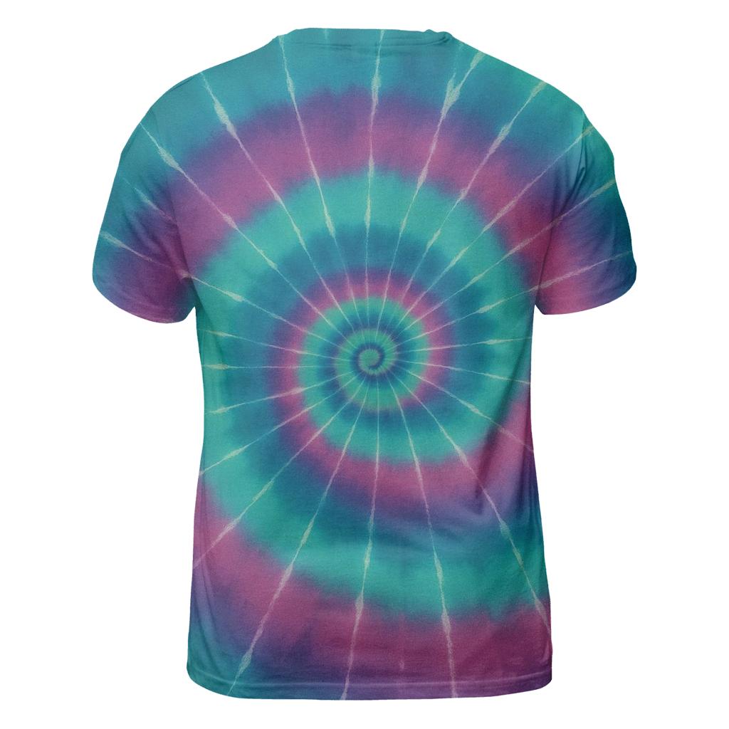 Aurora Spiral Overdye Nebula Whorl creative print fashion shirts