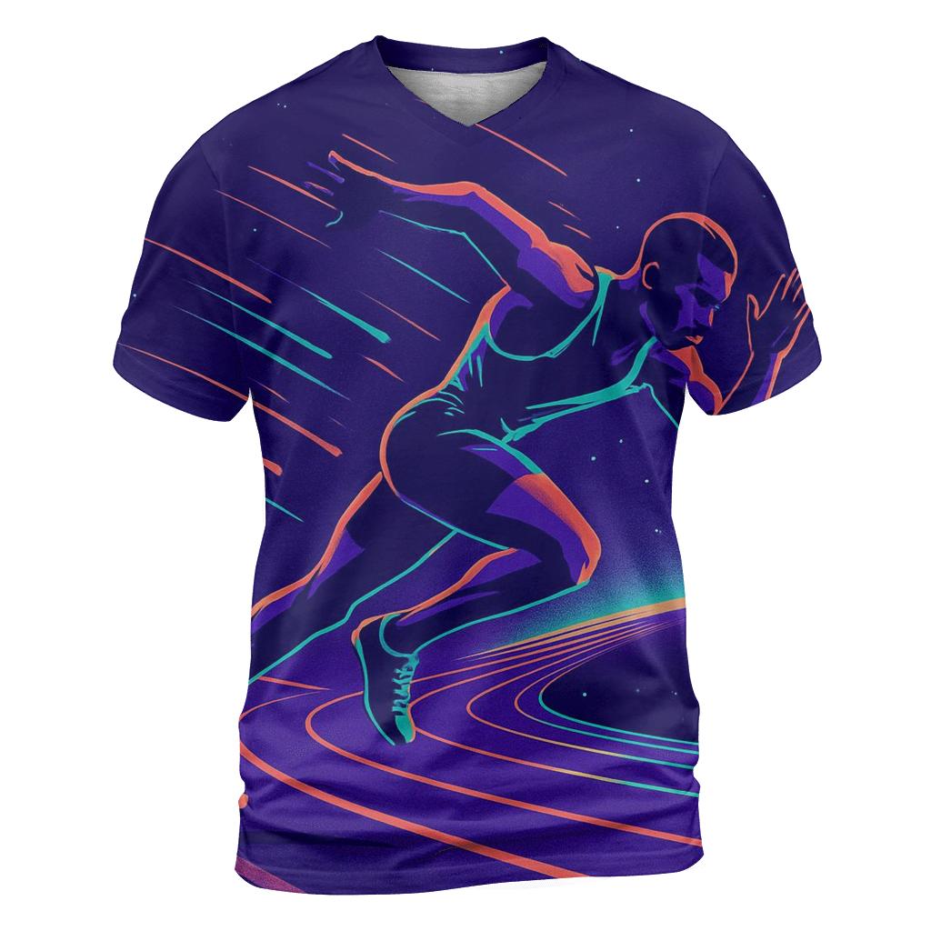 Neon Velocity Sprint Track trendy printed shirt styles
