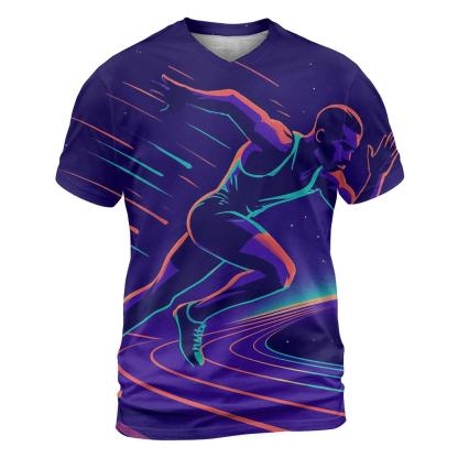 Neon Velocity Sprint Track trendy printed shirt styles