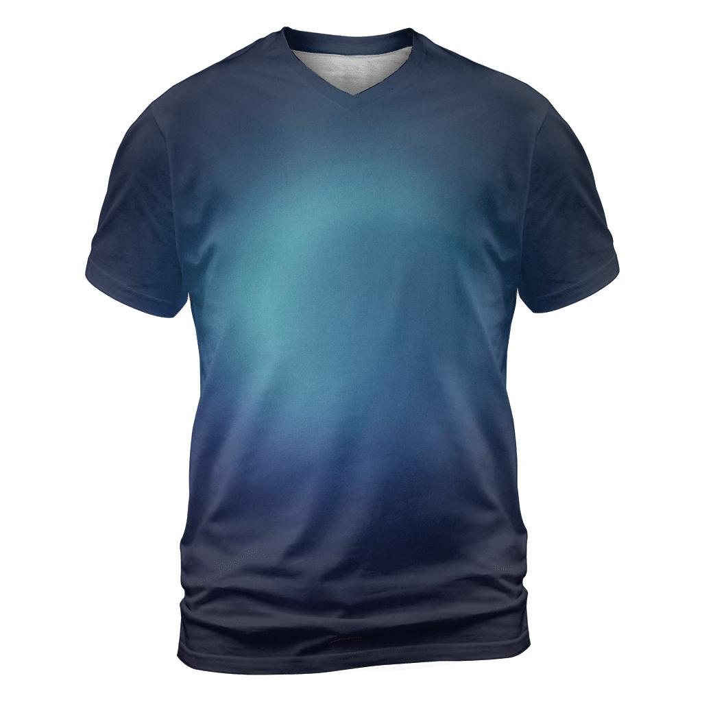 Polar Night Halo Gradient artistic all-over print tops