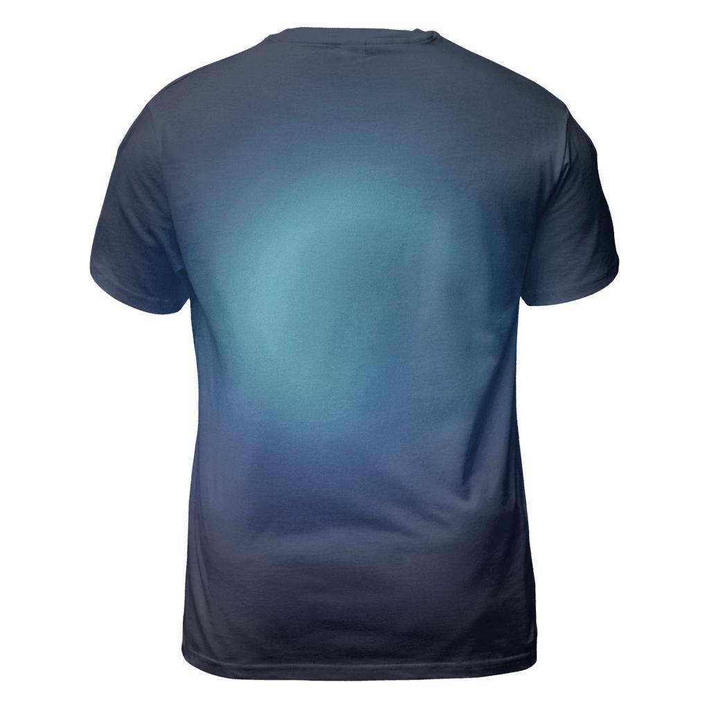 Polar Night Halo Gradient artistic all-over print tops