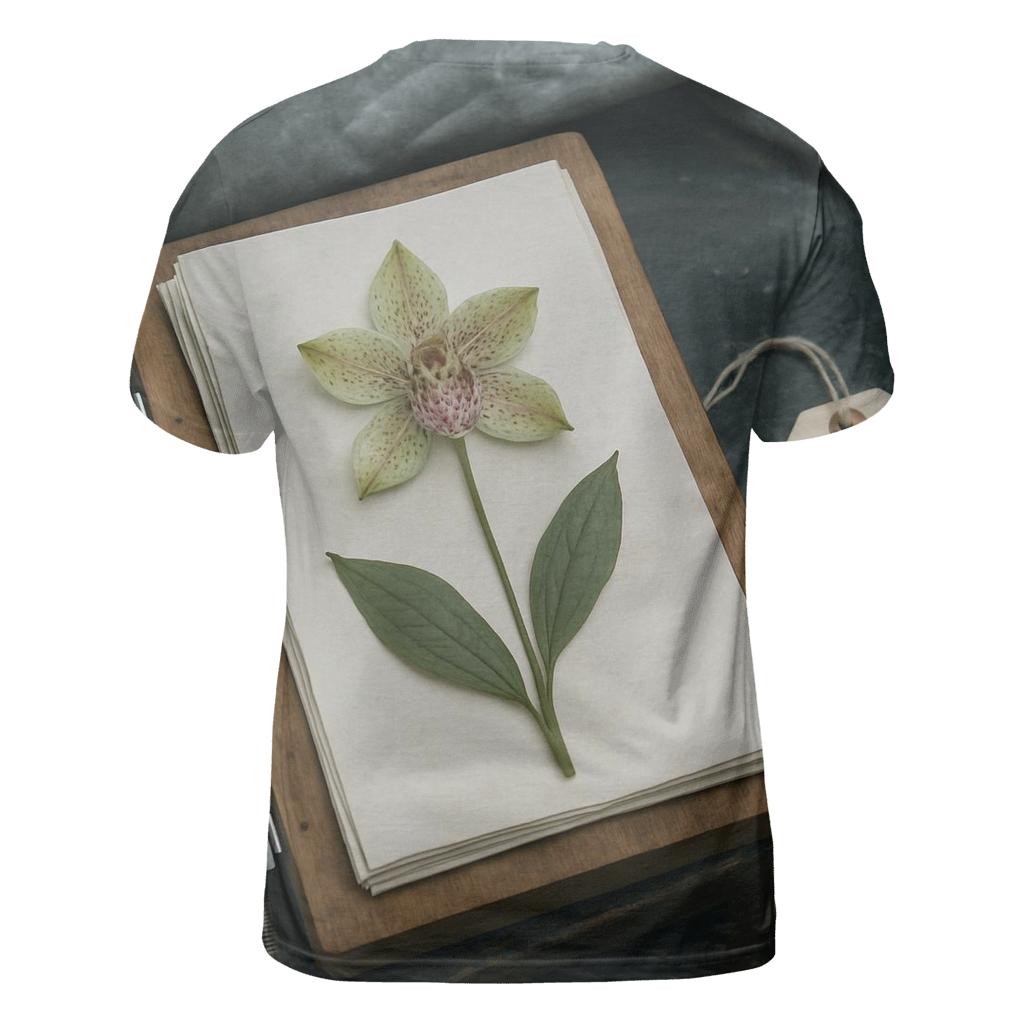 Herbarium Sheet Pressing Wild Orchids In A Cloud Forest Field Lab vibrant all-over design tees