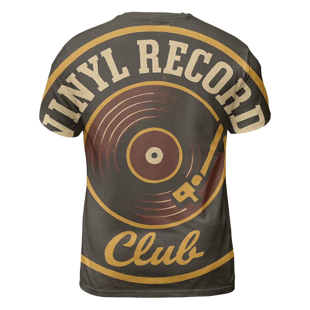 Worn Vinyl Record Shop Badge Poster creative print fashion shirts