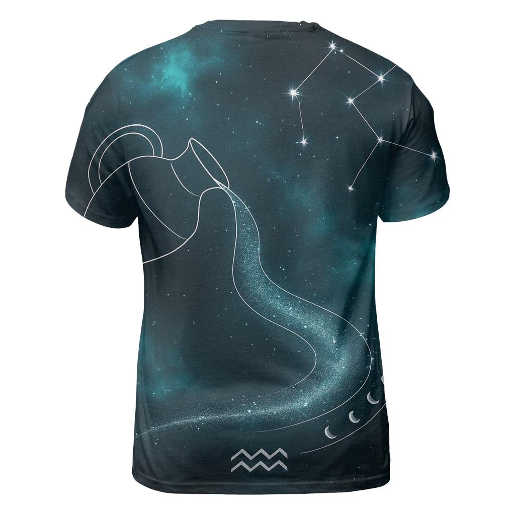Aquarius Water Bearer Nebula Vessel creative print fashion shirts