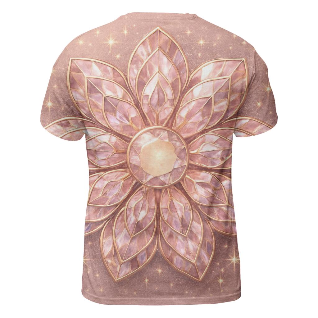 Rose Gold Prism Petals unique graphic print tees