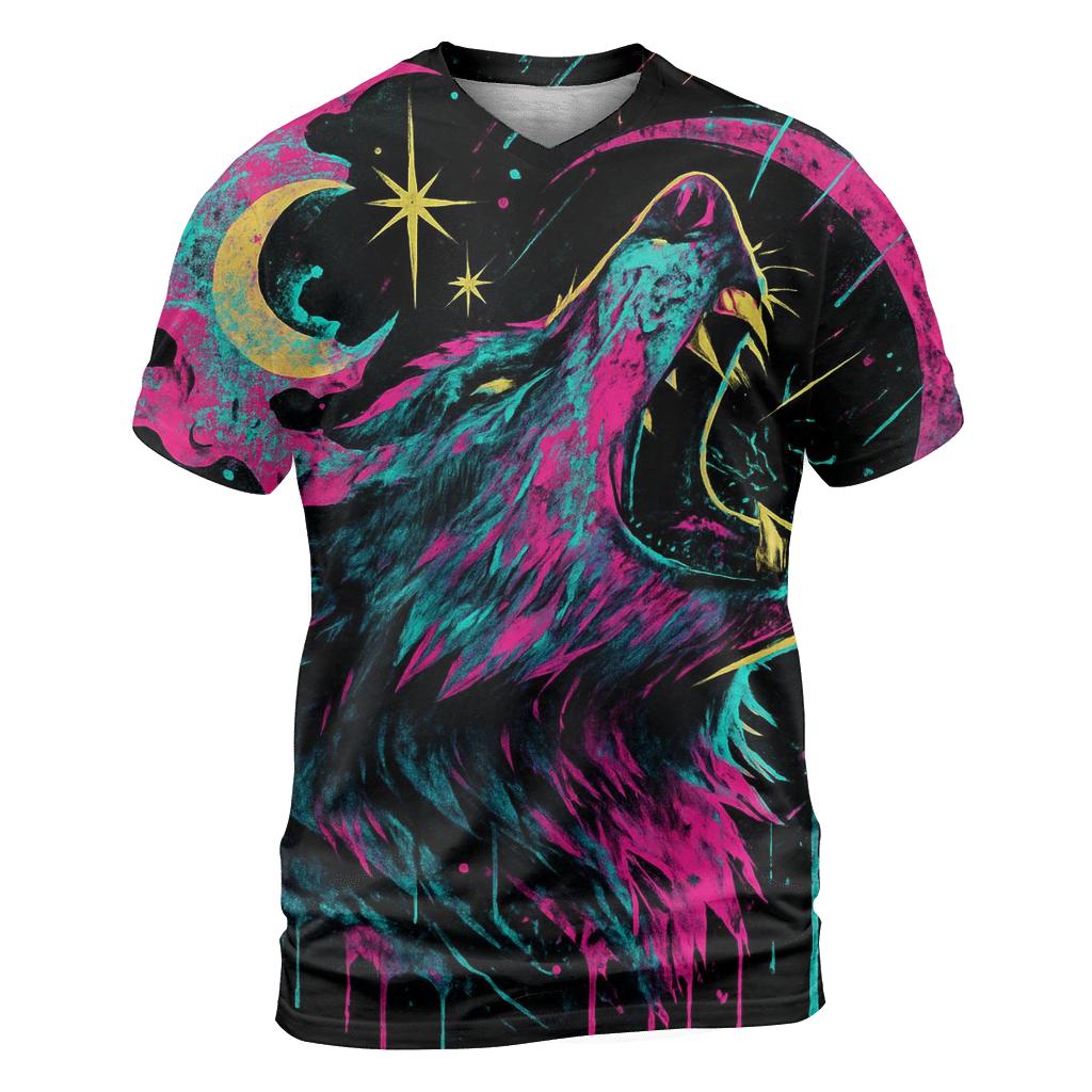 Neon Graffiti Moonhowl Breakthrough unique graphic print tees