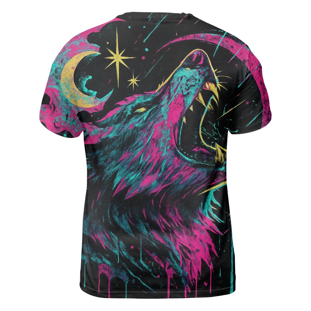 Neon Graffiti Moonhowl Breakthrough unique graphic print tees