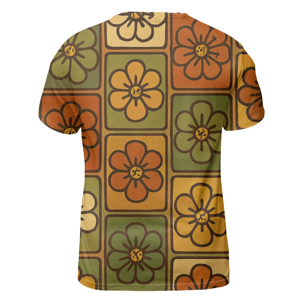 Avocado Kitchen Tile Bloom creative print fashion shirts