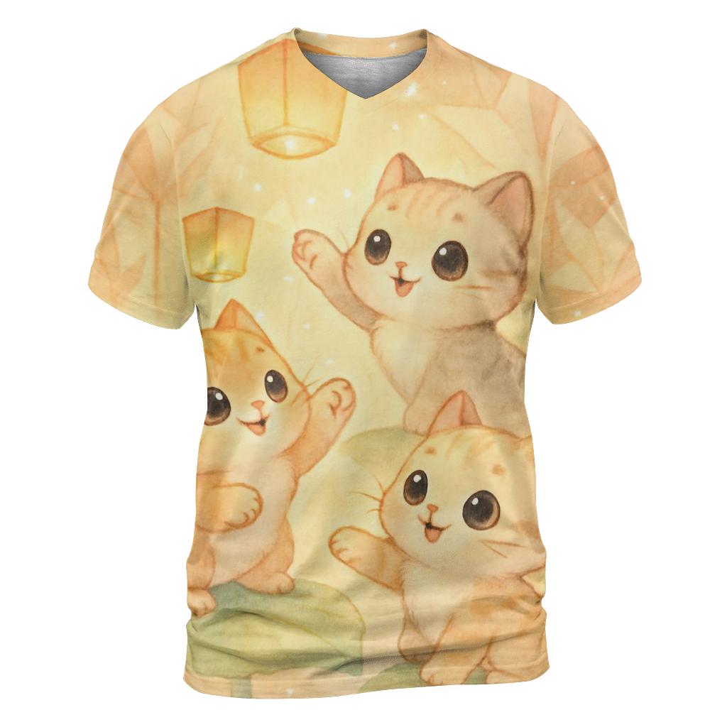 Sunrise Lantern Kittens In The Paper Garden personalized full print shirts